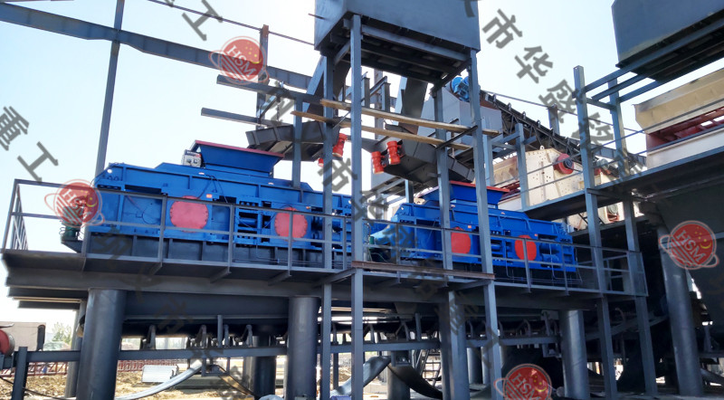 石榴石制砂機案例現(xiàn)場